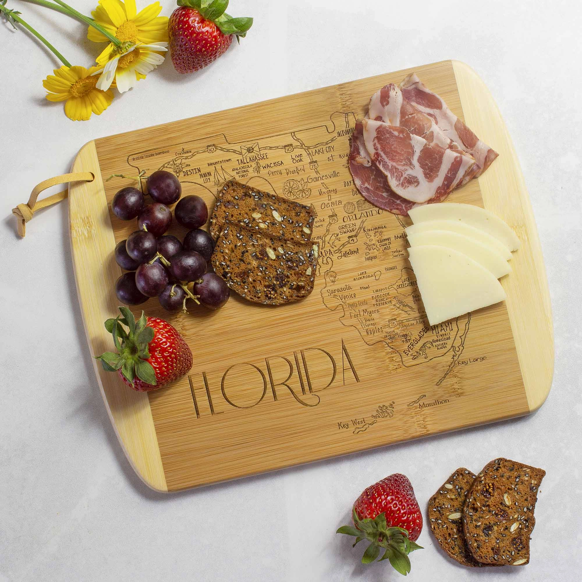A Slice of Life Florida Cutting Board, 11" x 8-3/4"