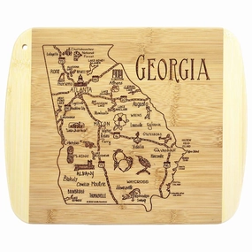 A Slice of Life Georgia Cutting Board, 11" x 8-3/4" cutting board,chopping board,kitchen tools
