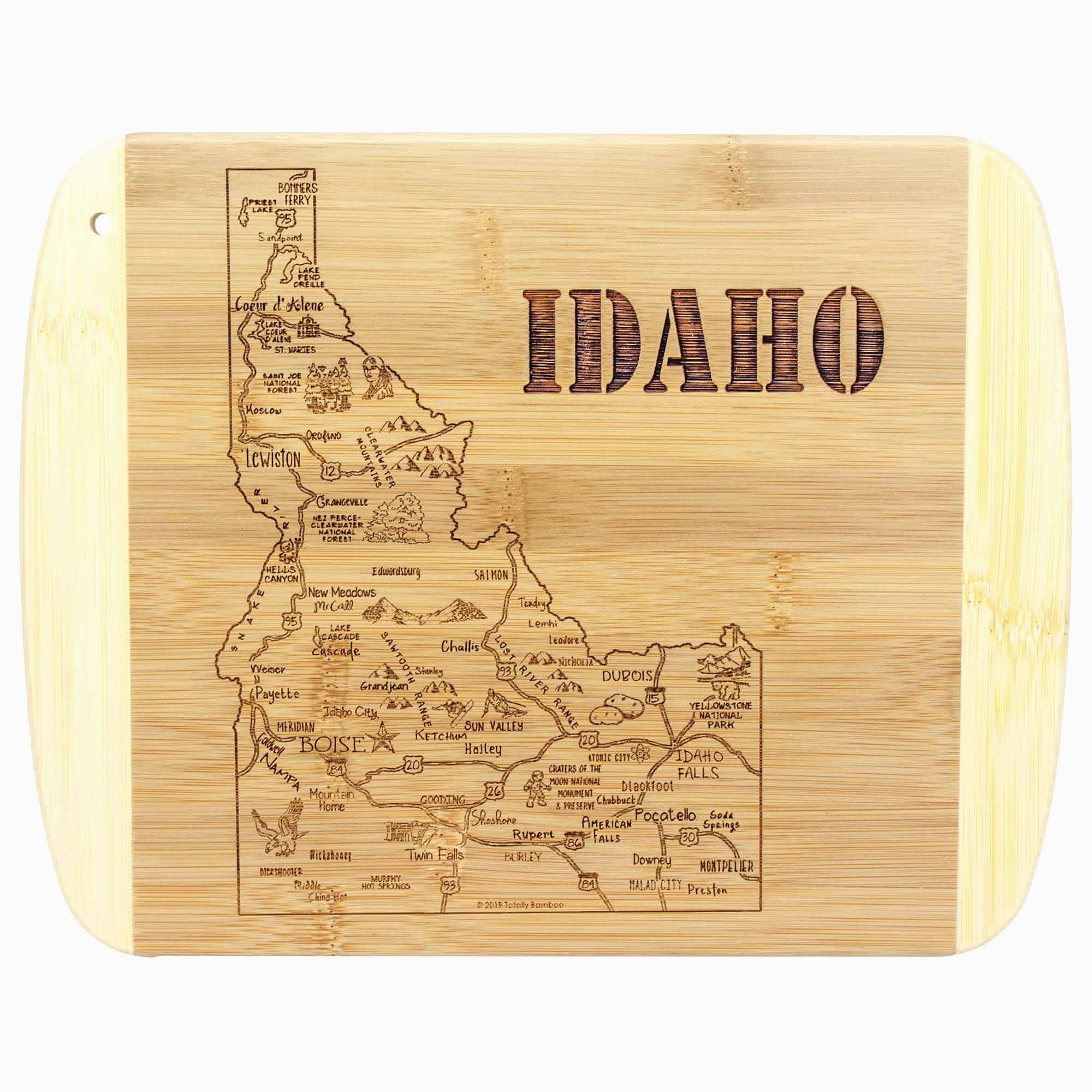 A Slice of Life Idaho Cutting Board, 11" x 8-3/4" cutting board,chopping board,kitchen tools