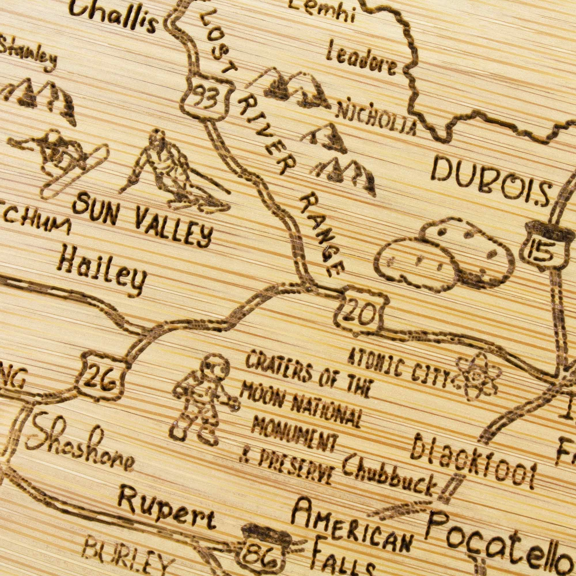 A Slice of Life Idaho Cutting Board, 11" x 8-3/4"