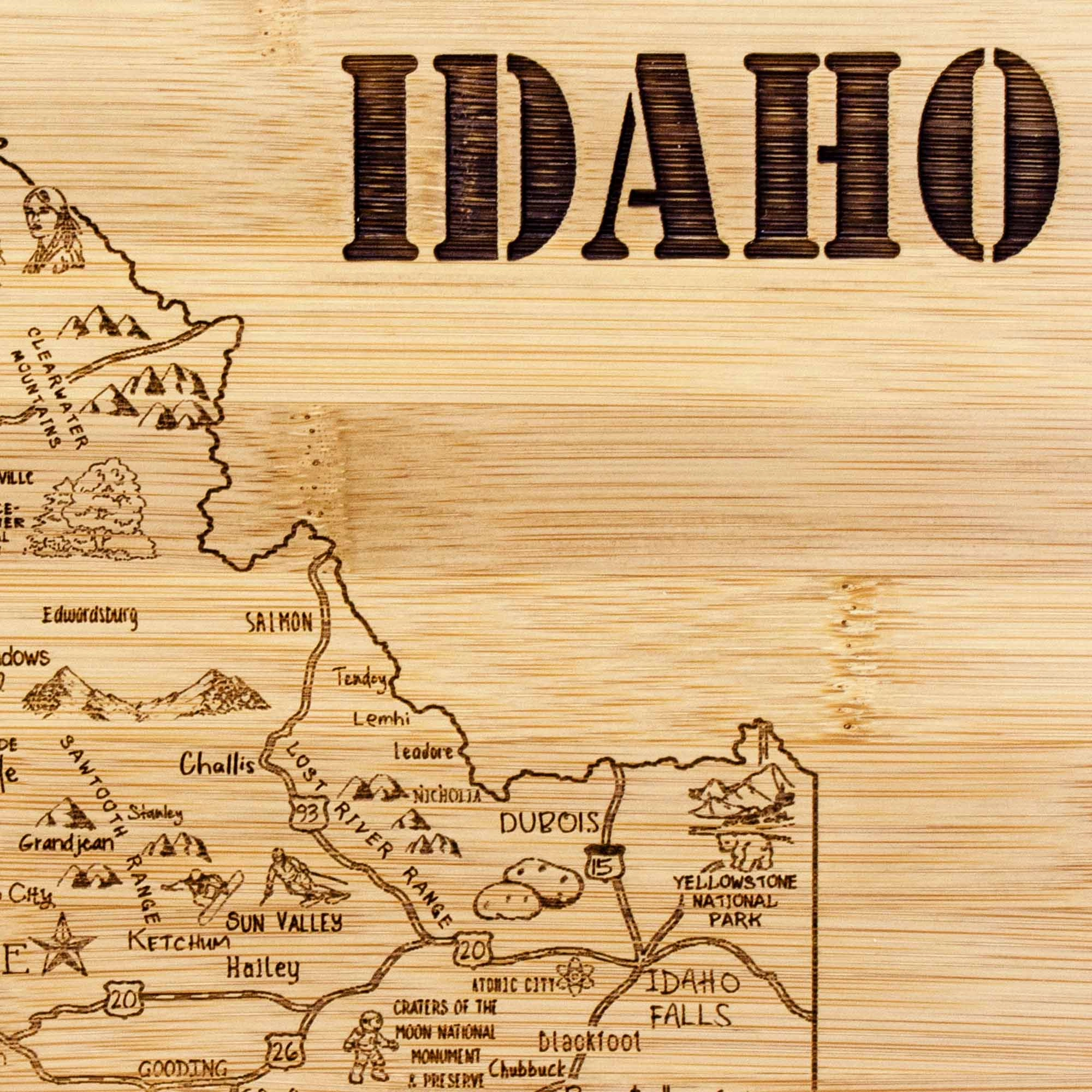 A Slice of Life Idaho Cutting Board, 11" x 8-3/4"