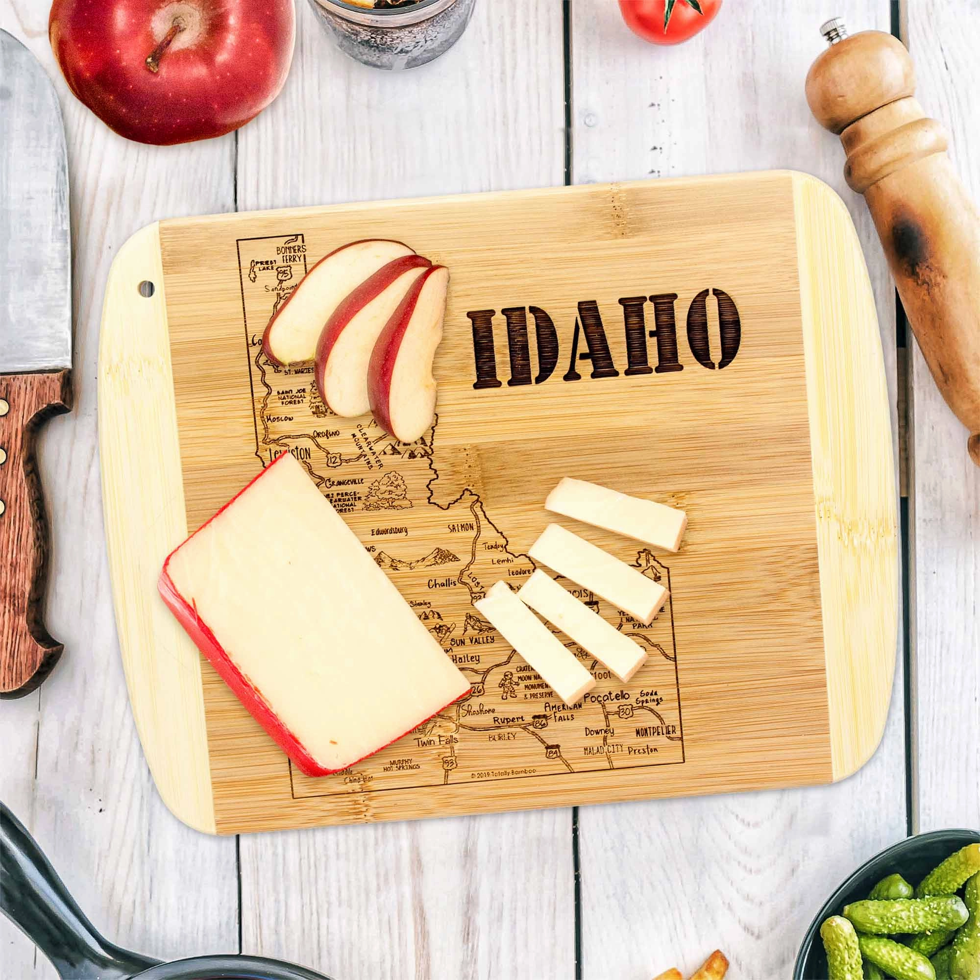 A Slice of Life Idaho Cutting Board, 11" x 8-3/4"
