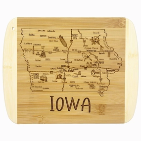 A Slice of Life Iowa Cutting Board, 11" x 8-3/4" cutting board,chopping board,kitchen tools
