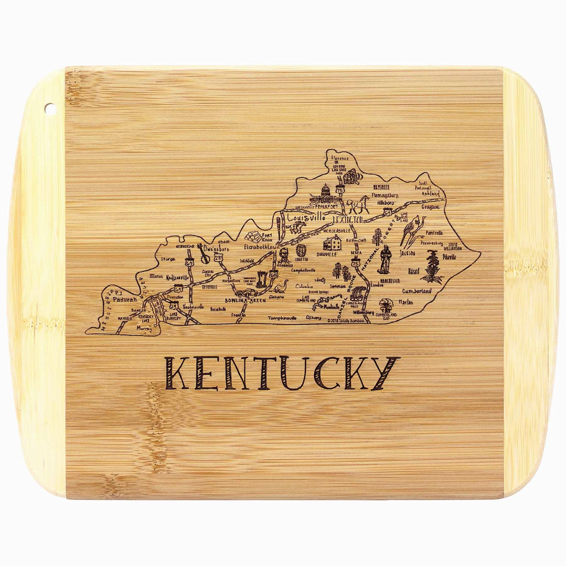 A Slice of Life Kentucky Cutting Board, 11" x 8-3/4" cutting board,chopping board,kitchen tools