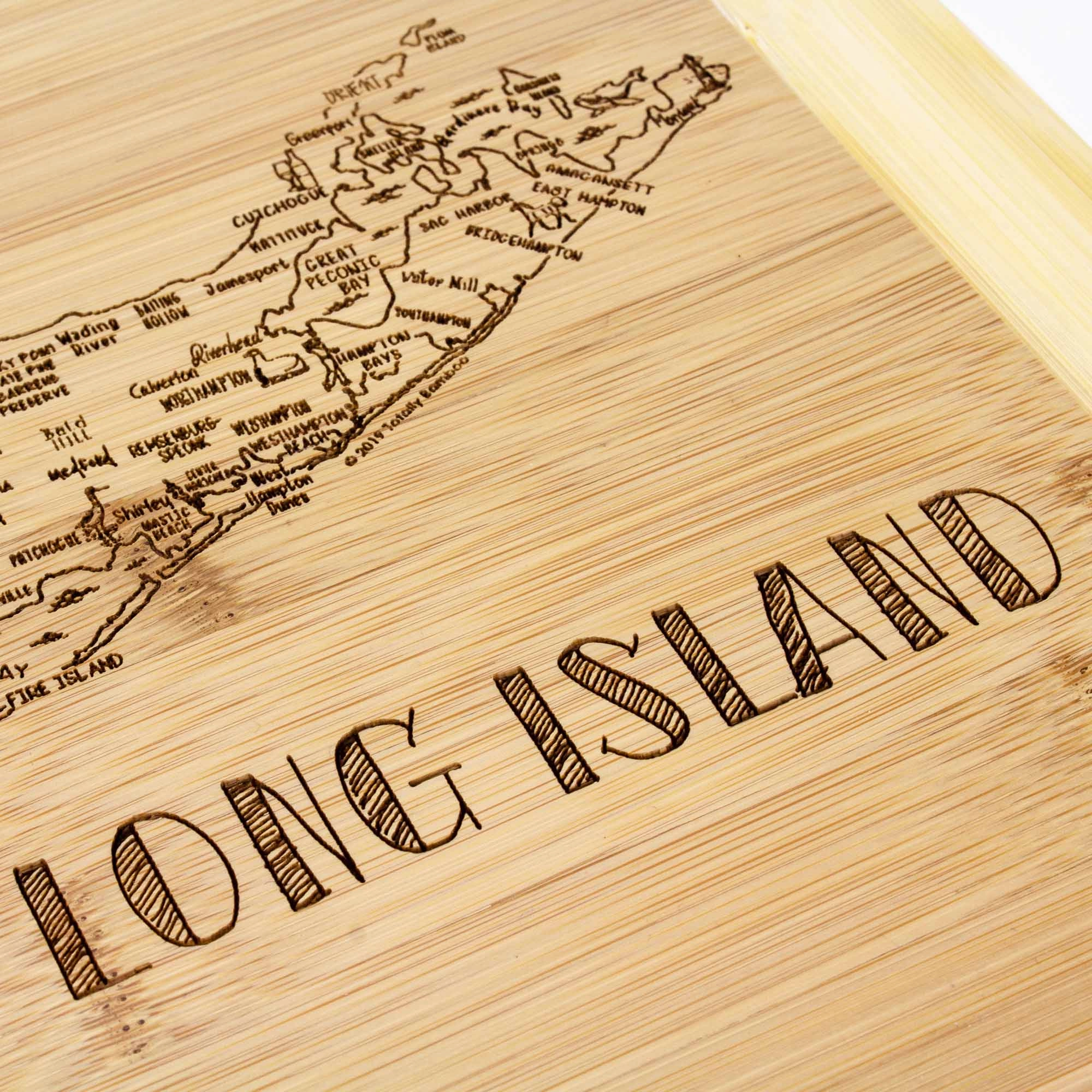 A Slice of Life Long Island Cutting Board, 11" x 8-3/4"