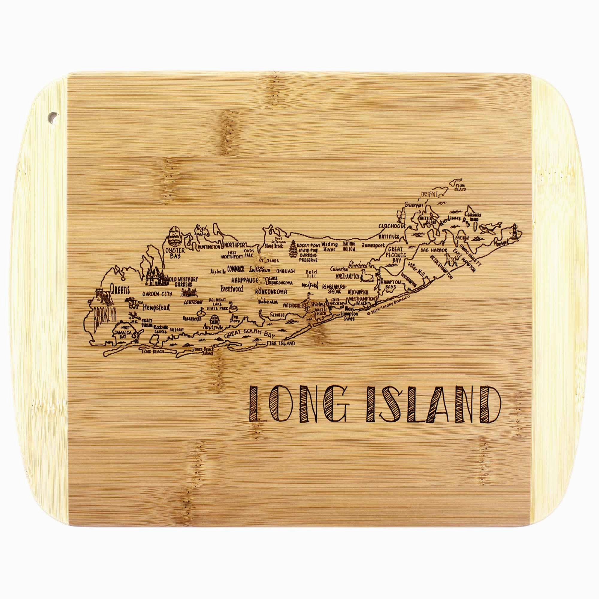 A Slice of Life Long Island Cutting Board, 11" x 8-3/4" cutting board,chopping board,kitchen tools