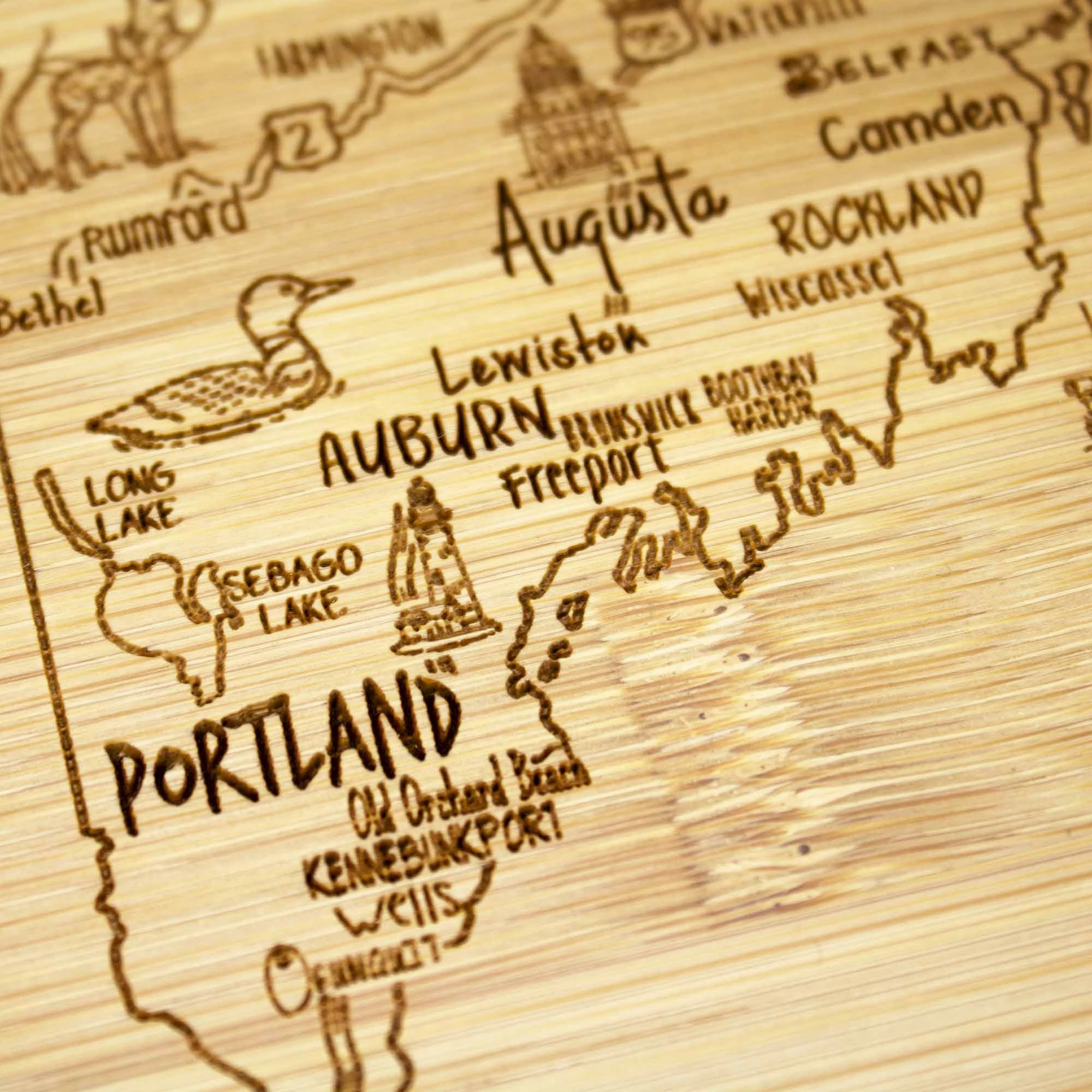A Slice of Life Maine Cutting Board, 11" x 8-3/4"