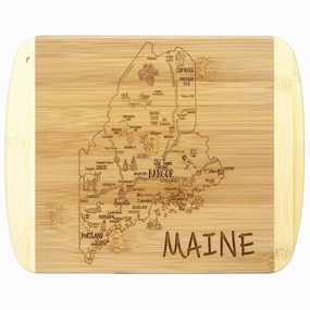 A Slice of Life Maine Cutting Board, 11" x 8-3/4" cutting board,chopping board,kitchen tools