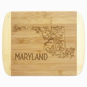 A Slice of Life Maryland Cutting Board, 11" x 8-3/4" cutting board,chopping board,kitchen tools
