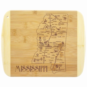 A Slice of Life Mississippi Cutting Board, 11" x 8-3/4" cutting board,chopping board,kitchen tools