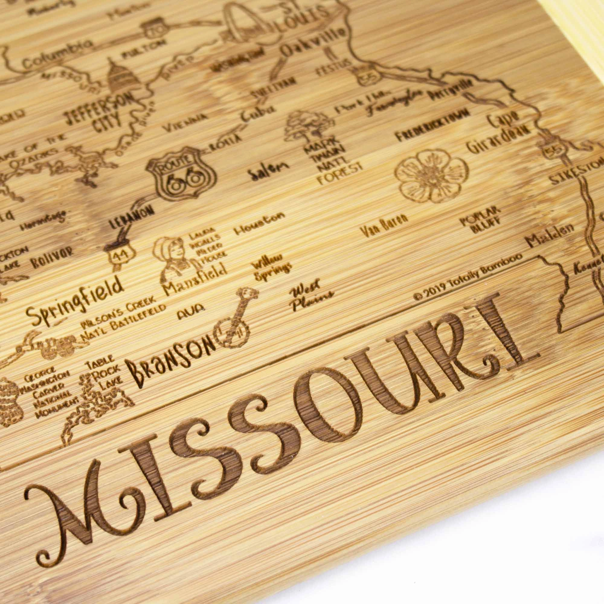 A Slice of Life Missouri Cutting Board, 11" x 8-3/4"