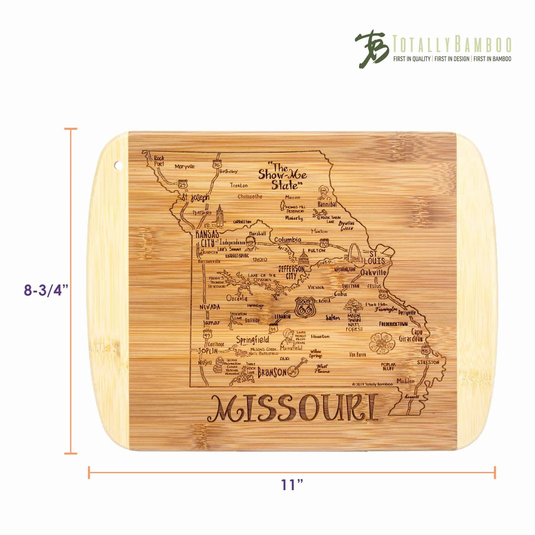 A Slice of Life Missouri Cutting Board, 11" x 8-3/4"