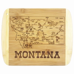 A Slice of Life Montana Cutting Board, 11" x 8-3/4" cutting board,chopping board,kitchen tools