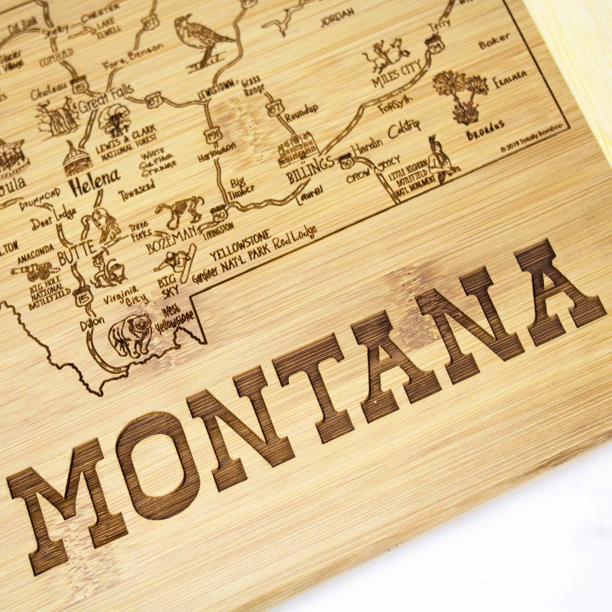 A Slice of Life Montana Cutting Board, 11" x 8-3/4"