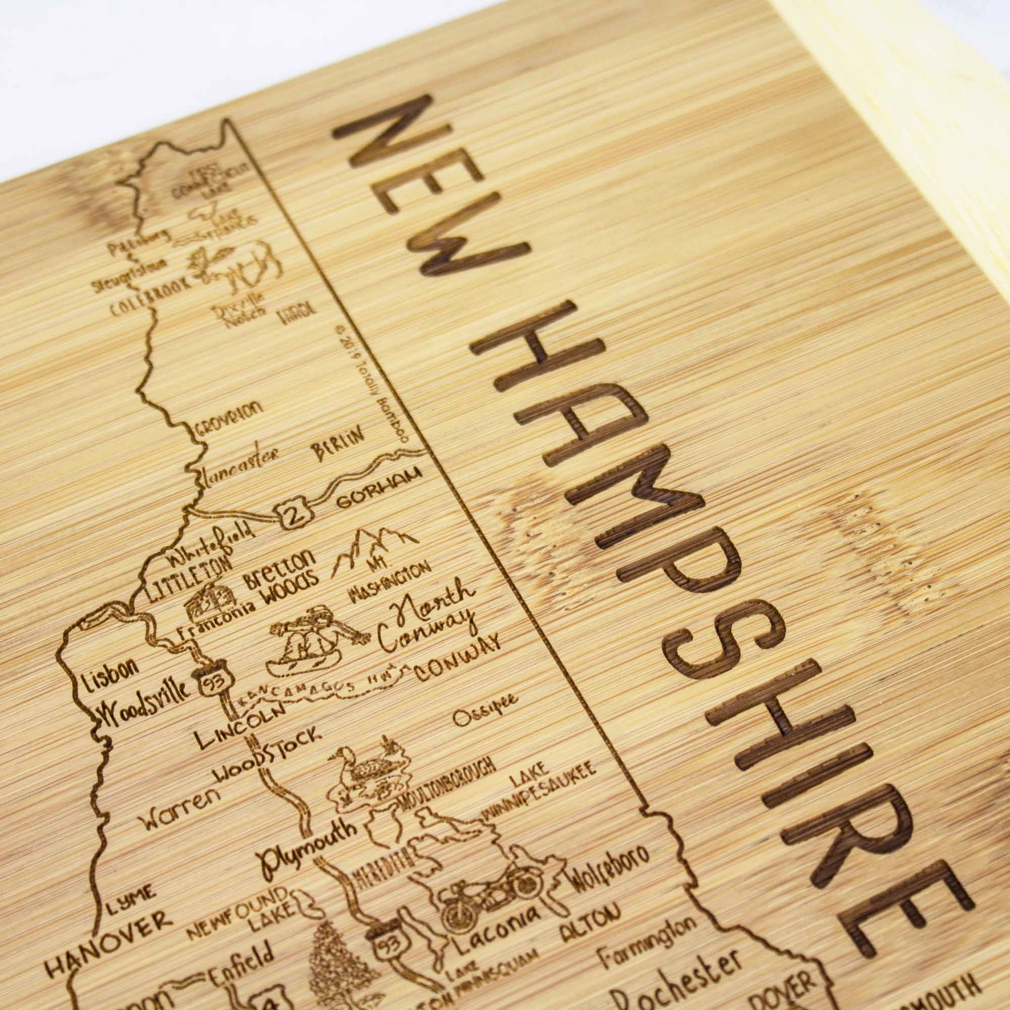 A Slice of Life New Hampshire Cutting Board, 11" x 8-3/4"