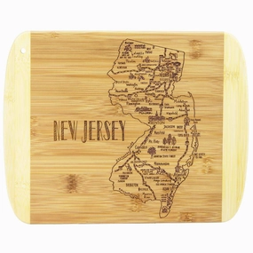 A Slice of Life New Jersey Cutting Board, 11" x 8-3/4" cutting board,chopping board,kitchen tools