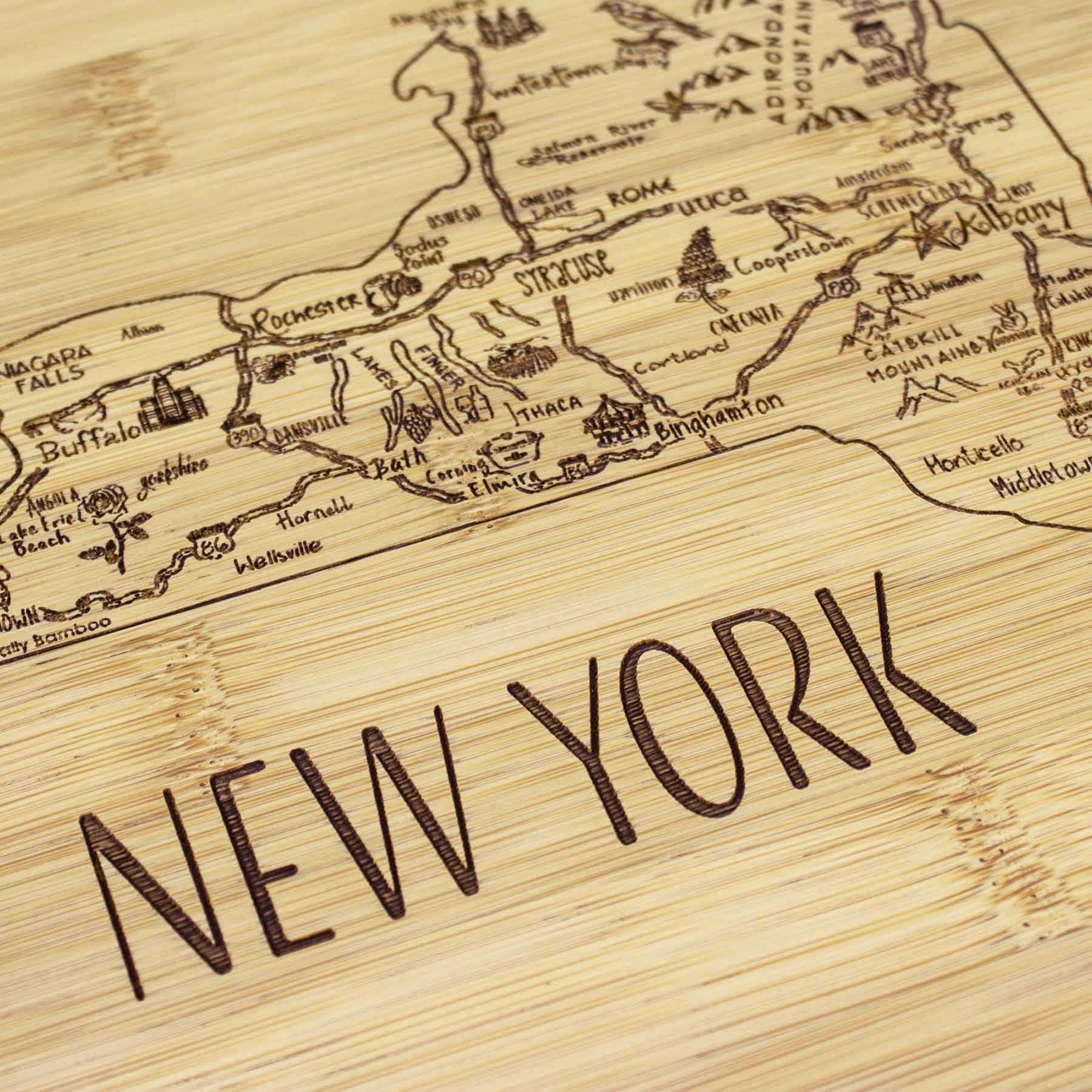 A Slice of Life New York Cutting Board, 11" x 8-3/4"