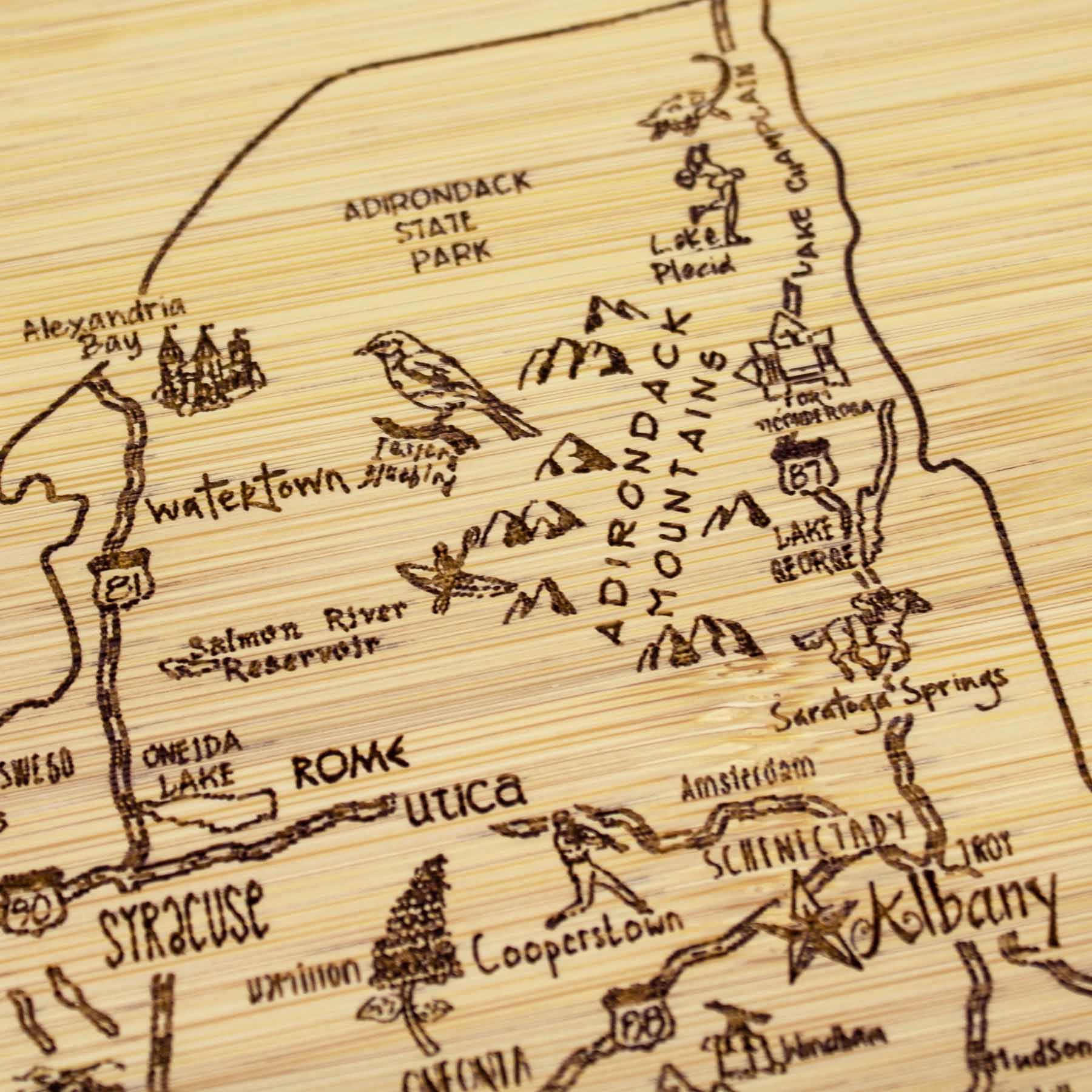 A Slice of Life New York Cutting Board, 11" x 8-3/4"