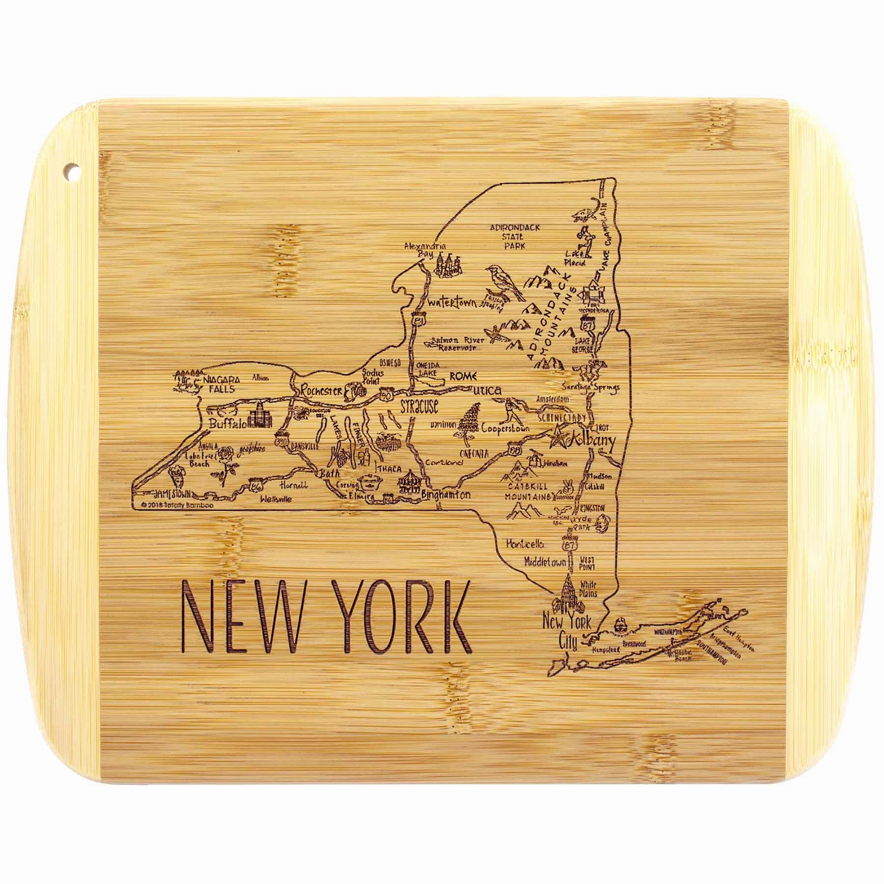 A Slice of Life New York Cutting Board, 11" x 8-3/4" cutting board,chopping board,kitchen tools