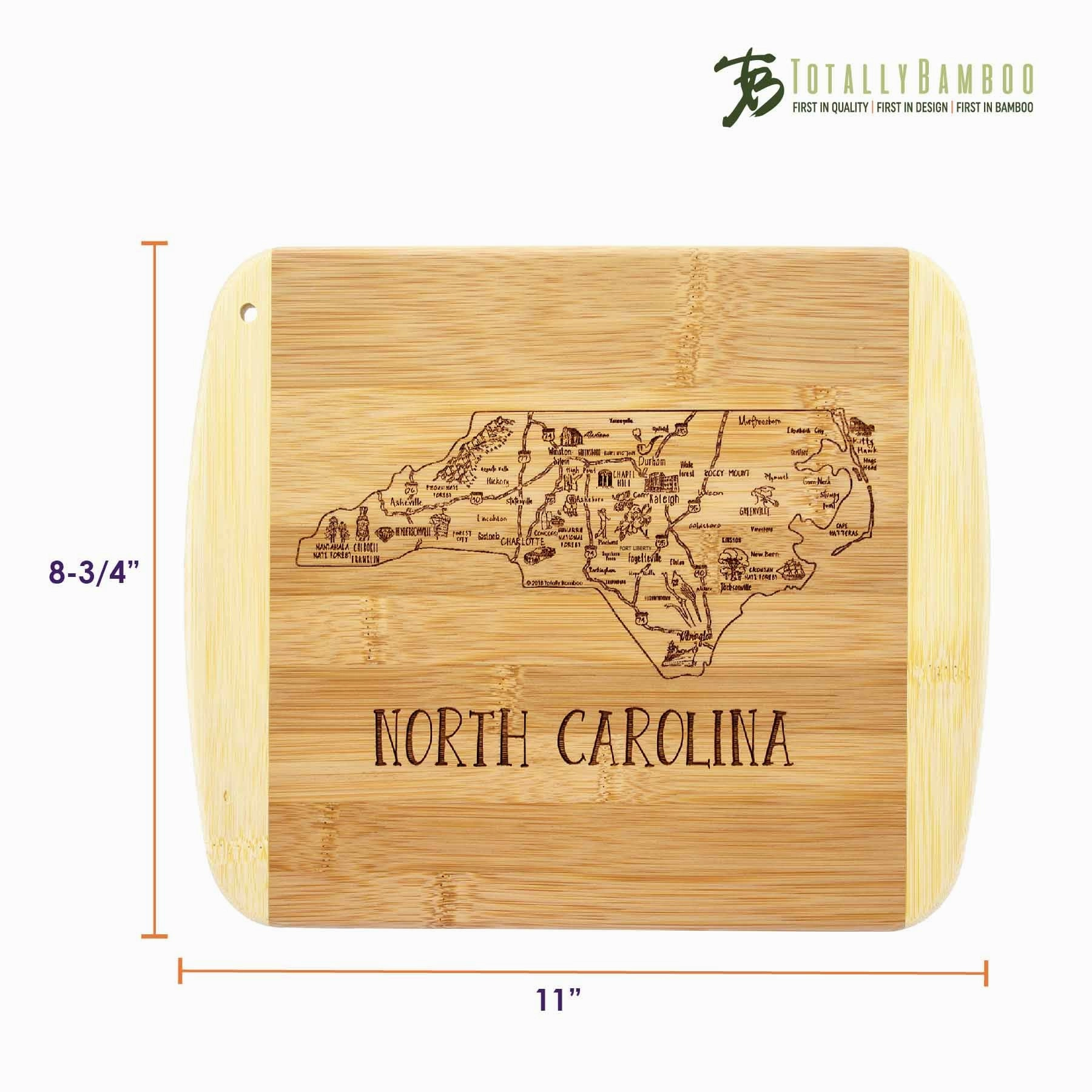 A Slice of Life North Carolina Cutting Board, 11" x 8-3/4"