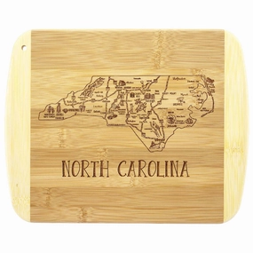 A Slice of Life North Carolina Cutting Board, 11" x 8-3/4" cutting board,chopping board,kitchen tools