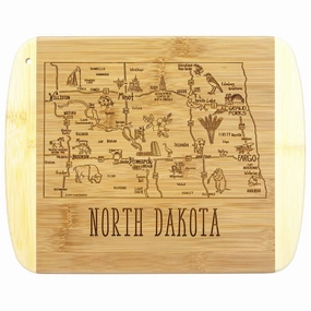 A Slice of Life North Dakota Cutting Board, 11" x 8-3/4" cutting board,chopping board,kitchen tools