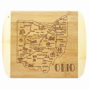 A Slice of Life Ohio Cutting Board, 11" x 8-3/4" cutting board,chopping board,kitchen tools