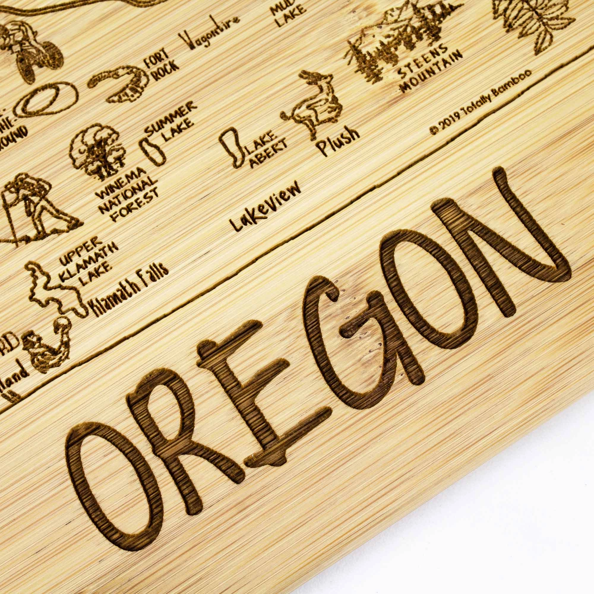 A Slice of Life Oregon Cutting Board, 11" x 8-3/4"