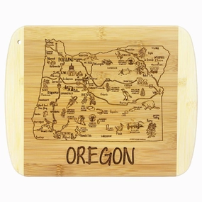 A Slice of Life Oregon Cutting Board, 11" x 8-3/4" cutting board,chopping board,kitchen tools
