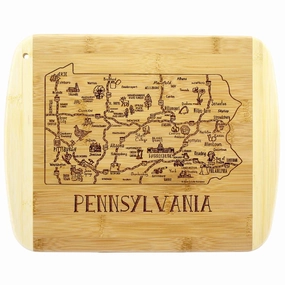 A Slice of Life Pennsylvania Cutting Board, 11" x 8-3/4" cutting board,chopping board,kitchen tools