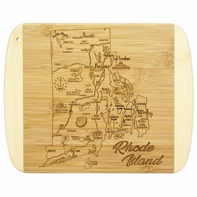 A Slice of Life Rhode Island Cutting Board, 11" x 8-3/4" cutting board,chopping board,kitchen tools