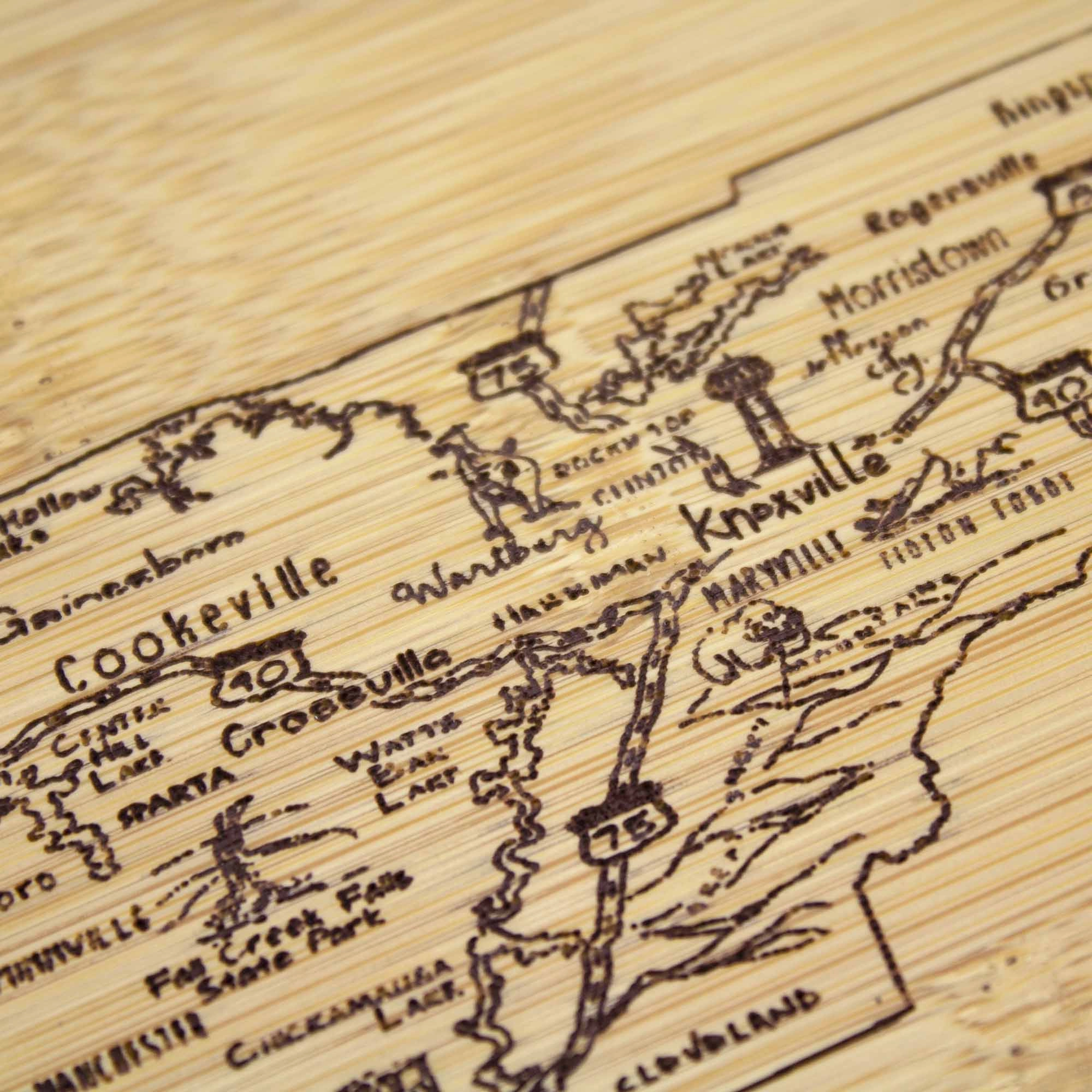 A Slice of Life Tennessee Cutting Board, 11" x 8-3/4"