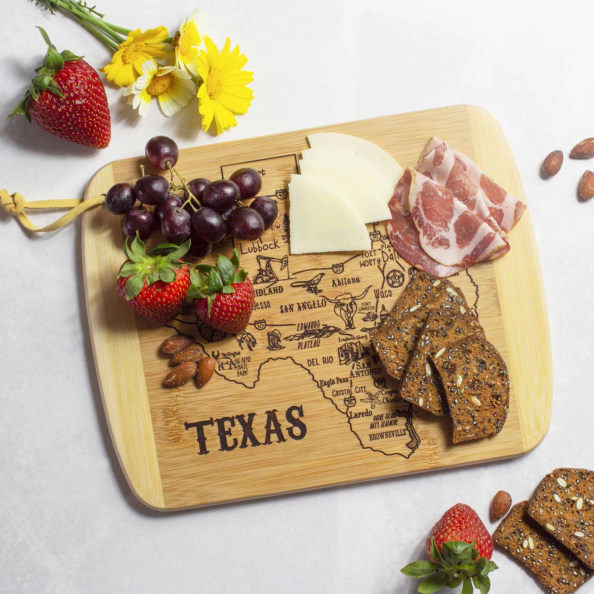 A Slice of Life Texas Cutting Board, 11" x 8-3/4"