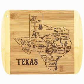 A Slice of Life Texas Cutting Board, 11" x 8-3/4" cutting board,chopping board,kitchen tools