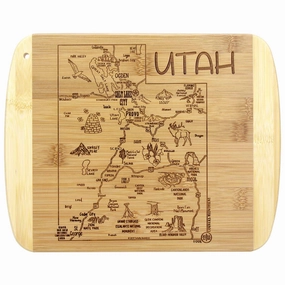 A Slice of Life Utah Cutting Board, 11" x 8-3/4" cutting board,chopping board,kitchen tools