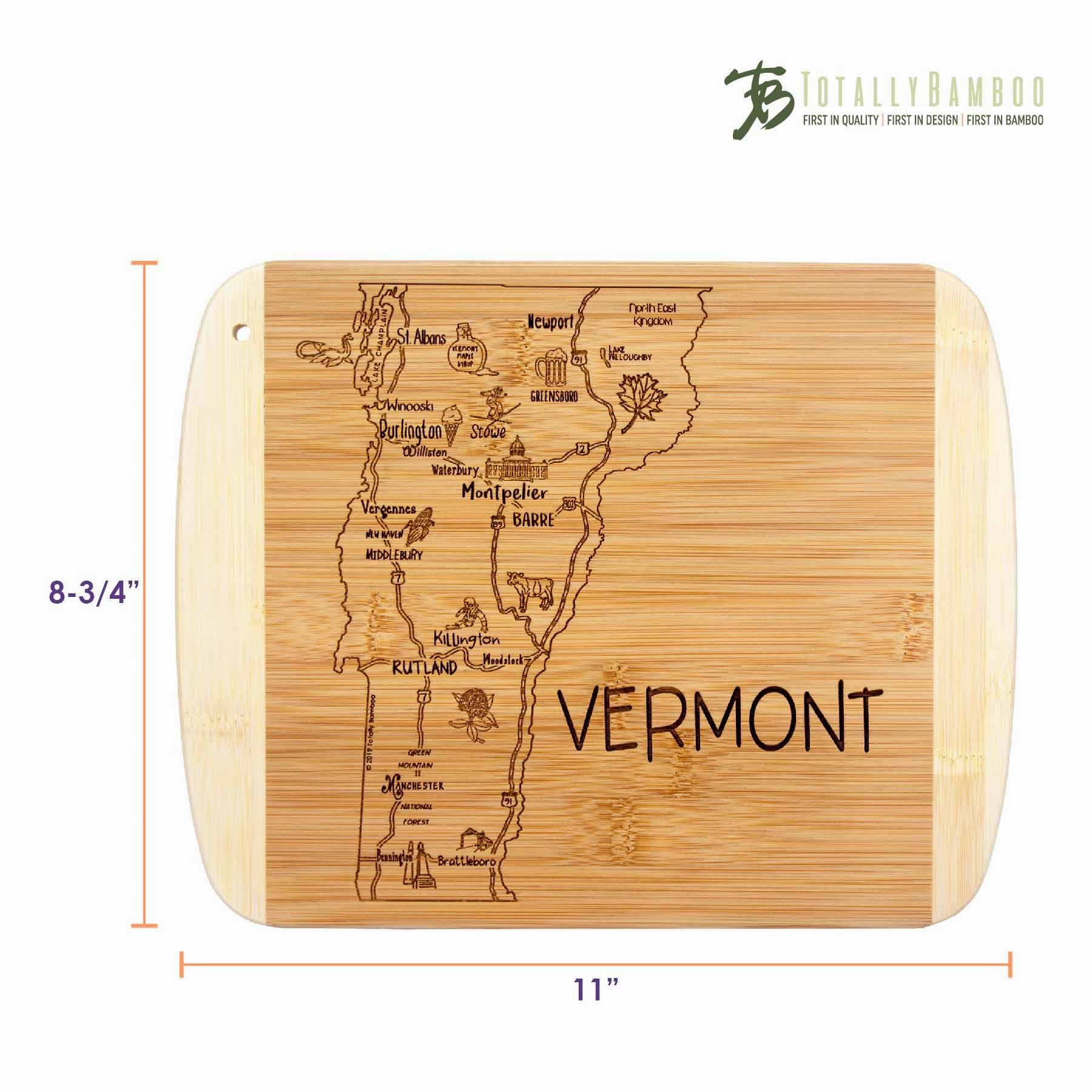 A Slice of Life Vermont Cutting Board, 11" x 8-3/4"