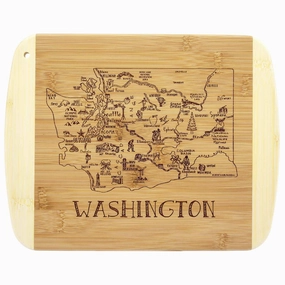 A Slice of Life Washington Cutting Board, 11" x 8-3/4" cutting board,chopping board,kitchen tools