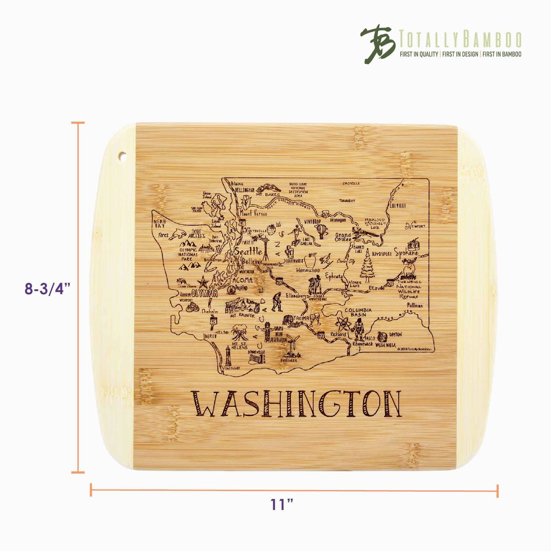 A Slice of Life Washington Cutting Board, 11" x 8-3/4"