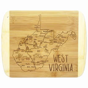 A Slice of Life West Virginia Cutting Board, 11" x 8-3/4" cutting board,chopping board,kitchen tools