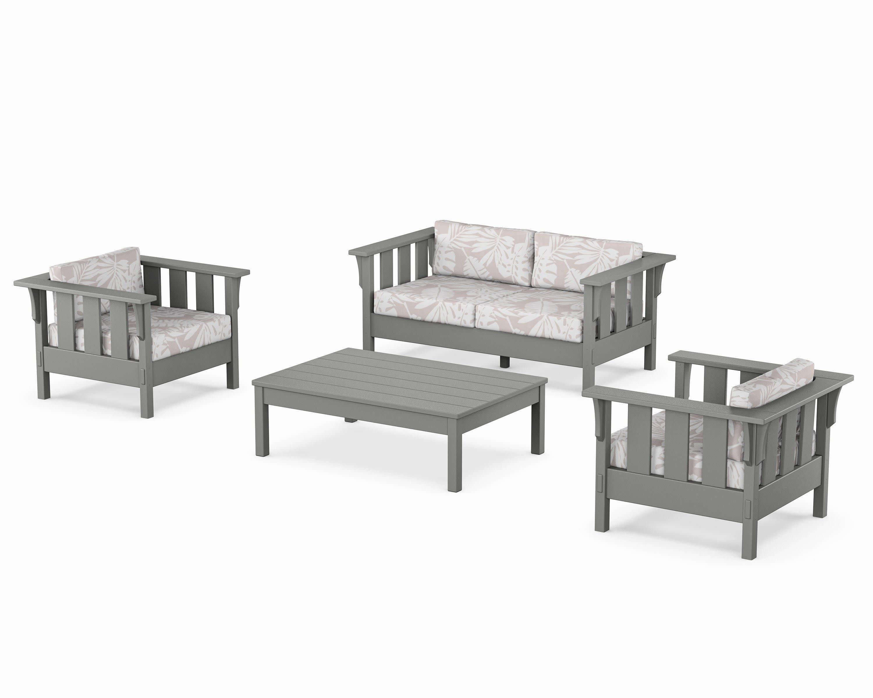 Acadia 4-Piece Deep Seating Set with Loveseat