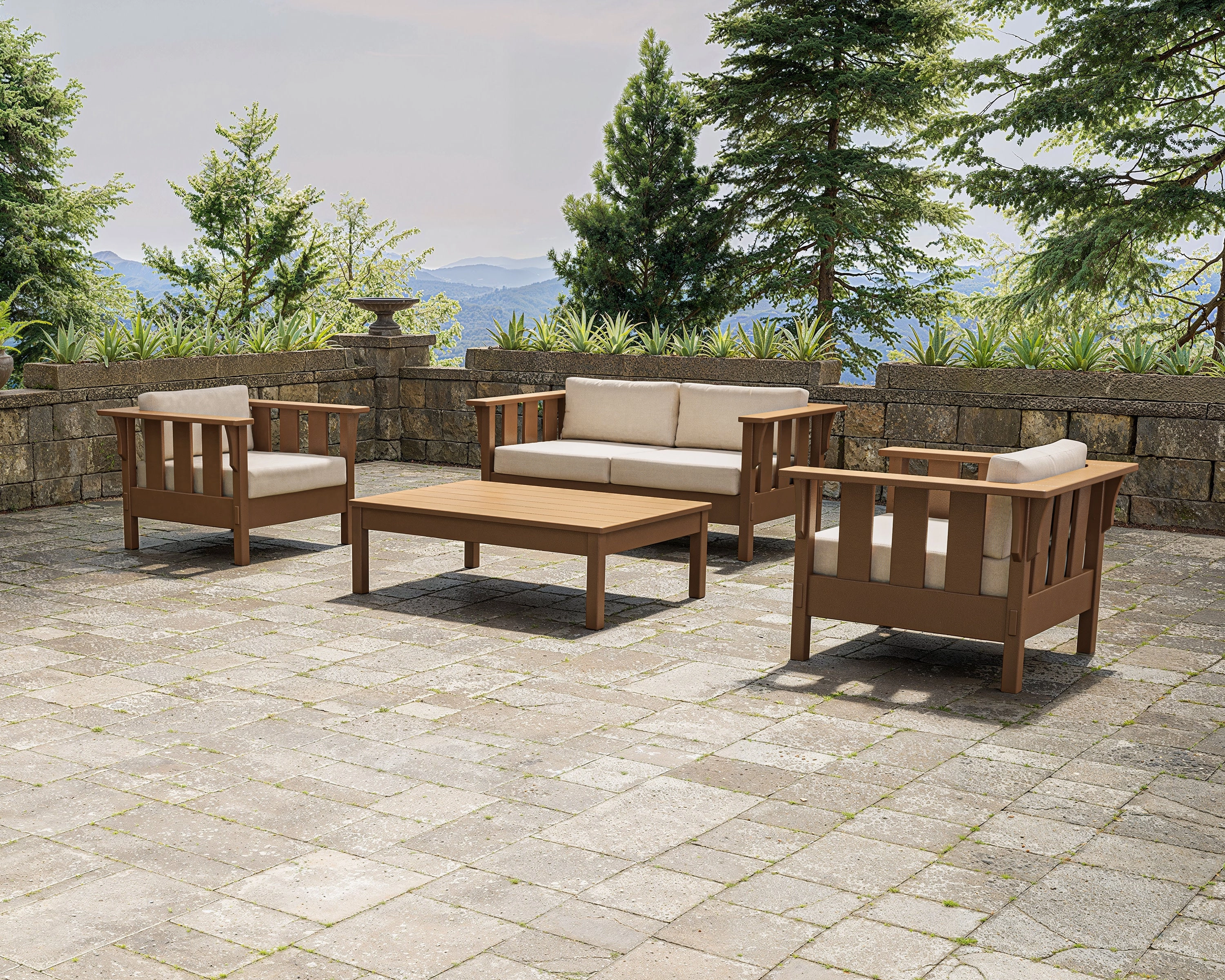 Acadia 4-Piece Deep Seating Set with Loveseat