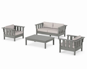 Acadia 4-Piece Deep Seating Set with Loveseat chairs,dining chairs,home seating