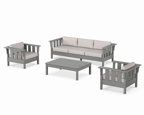 Acadia 4-Piece Deep Seating Set with Sofa chairs,dining chairs,home seating