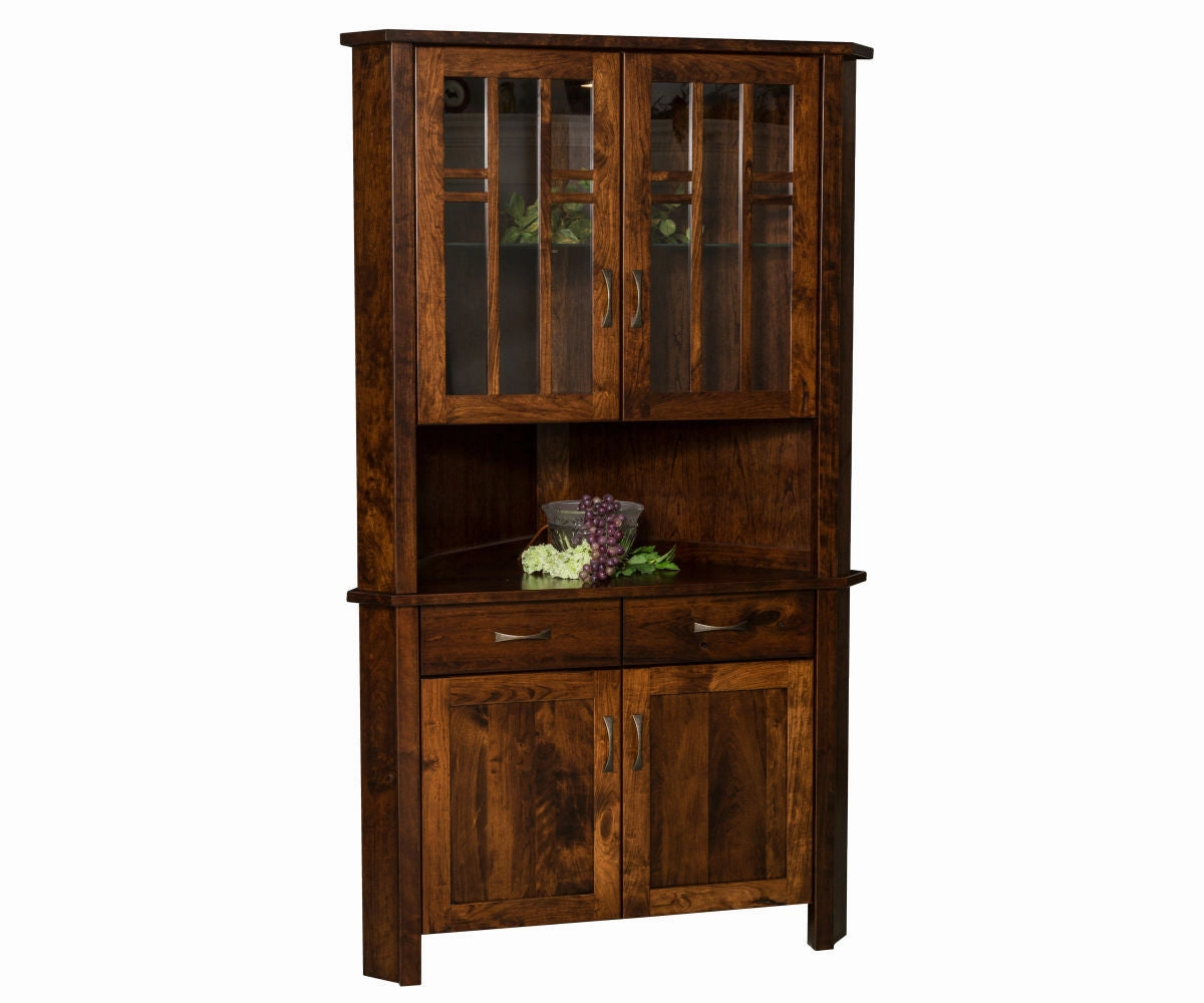 Acadia Corner Hutch storage cabinet,organizer,furniture storage