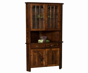 Acadia Corner Hutch storage cabinet,organizer,furniture storage