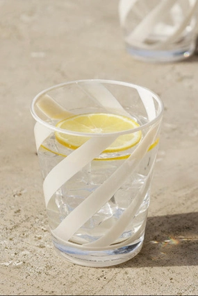Acrylic Cream Spiral Water Tumbler kitchenware,kitchen essentials,cooking tools