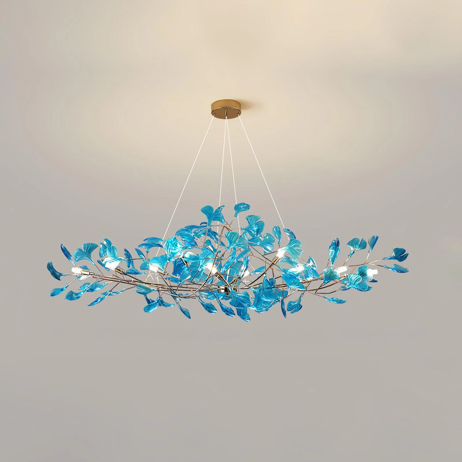 Acrylic Ginkgo Leaf Chandelier