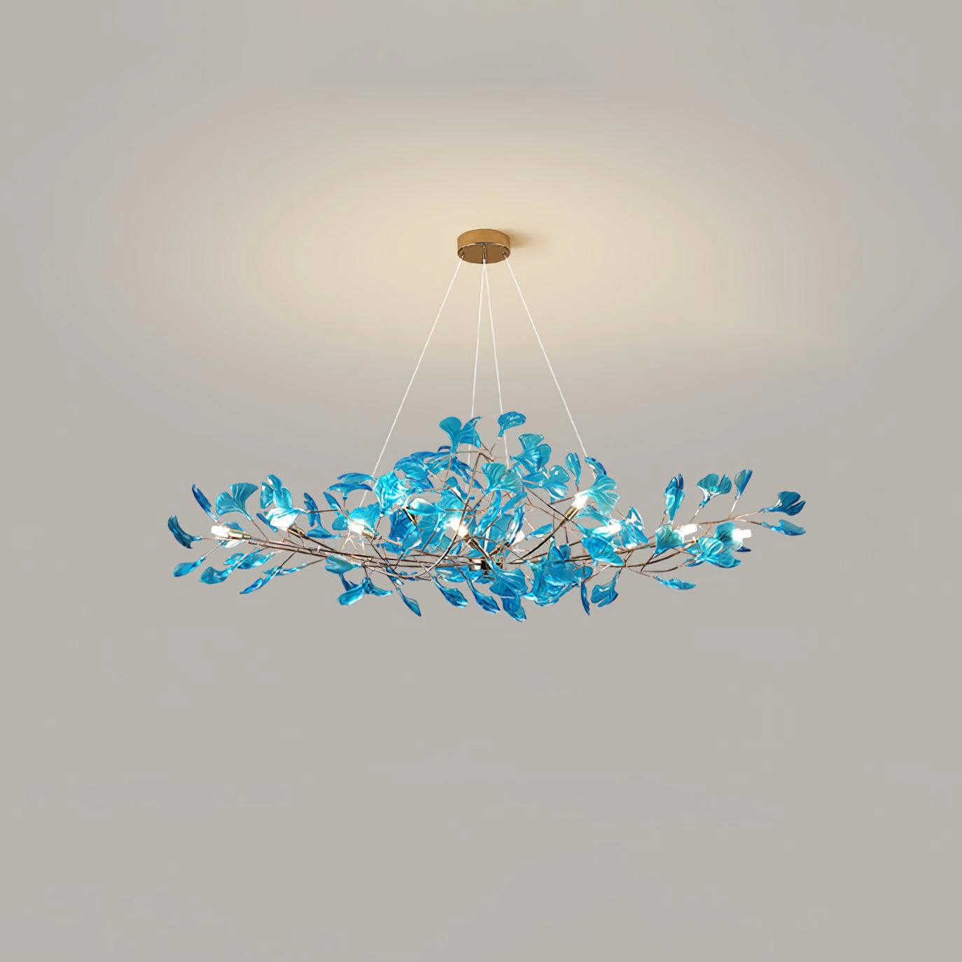 Acrylic Ginkgo Leaf Chandelier