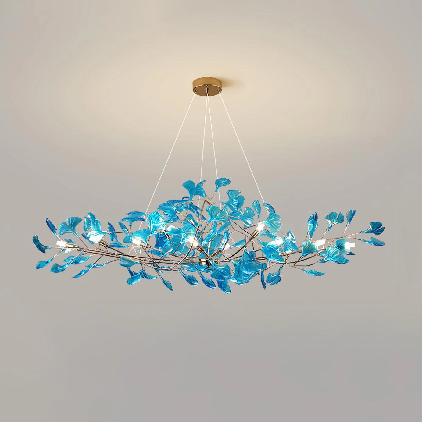 Acrylic Ginkgo Leaf Chandelier