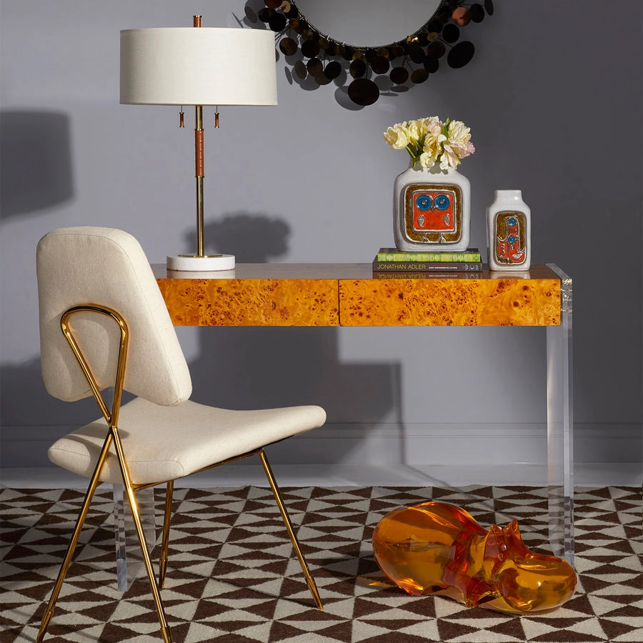 Acrylic Legged Mappa Desk | Jonathan Adler Bond